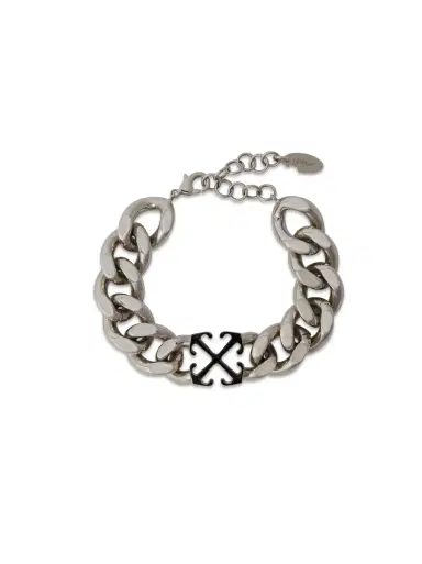 Off-White Enamel Arrow Chain Bracelet | Thumbnail 1 Off-White Enamel Arrow Chain Bracelet | Thumbnail 1
