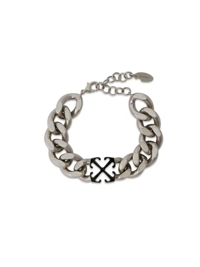 Off-White Enamel Arrow Chain Bracelet