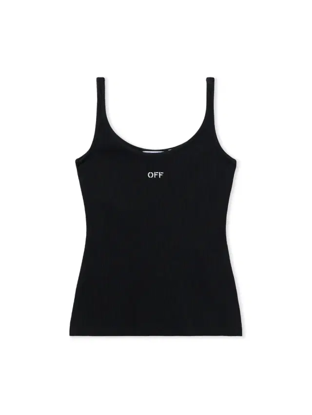 Off-White Off Stamp Rib Tank Top