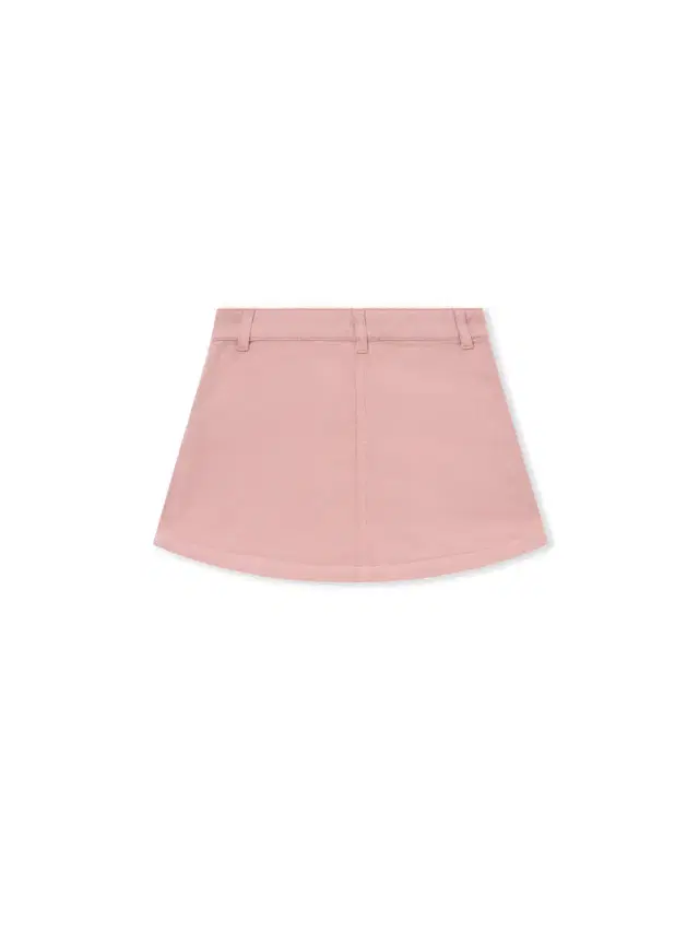Off-White Satin Patch Cargo Skirt