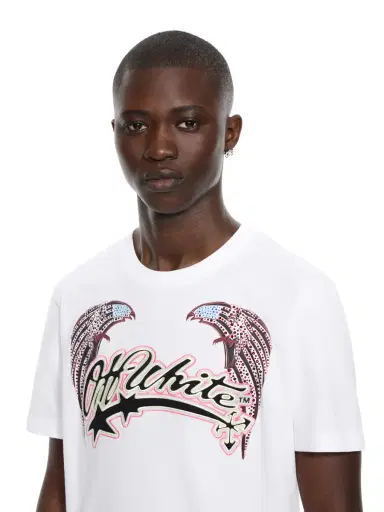 Off-White Swarovski Double Eagle Slim T-shirt | Thumbnail 5 Off-White Swarovski Double Eagle Slim T-shirt | Thumbnail 5