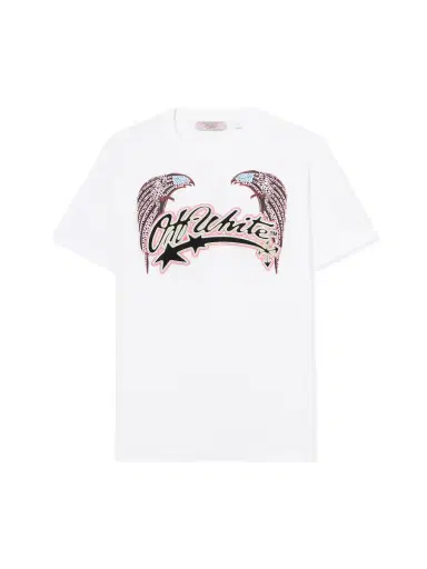 Off-White Swarovski Double Eagle Slim T-shirt | Thumbnail 1 Off-White Swarovski Double Eagle Slim T-shirt | Thumbnail 1