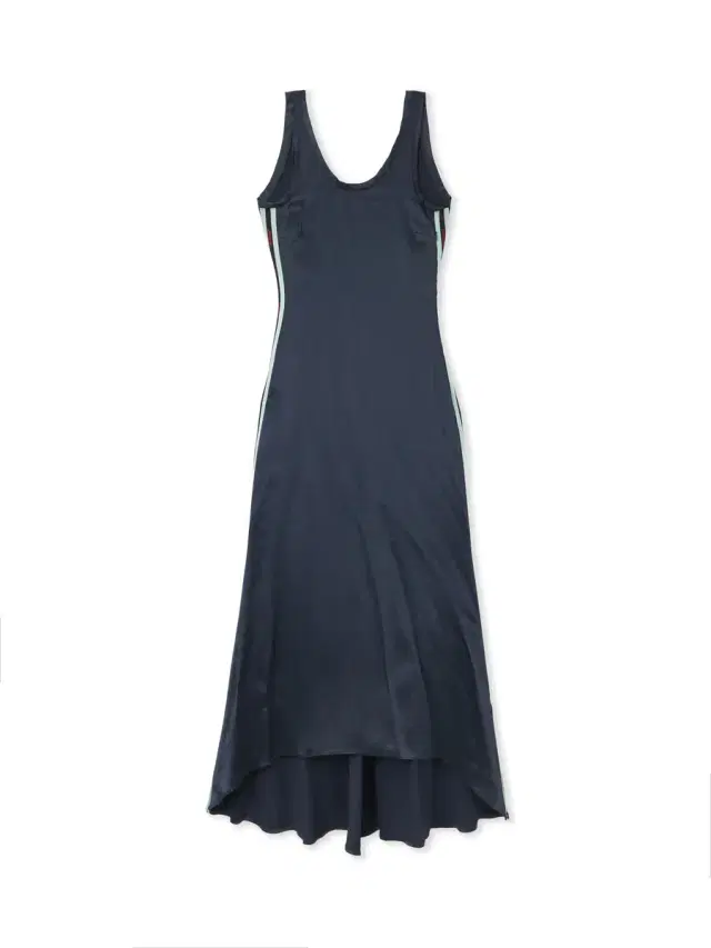 Off-White Satin Backless Midi Dress