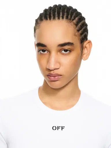 Off-White White Off Stamp Ribbed Tee | Thumbnail 5 Off-White White Off Stamp Ribbed Tee | Thumbnail 5