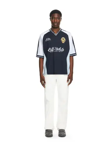 Off-White Royal Team Soccer T-shirt | Thumbnail 2 Off-White Royal Team Soccer T-shirt | Thumbnail 2