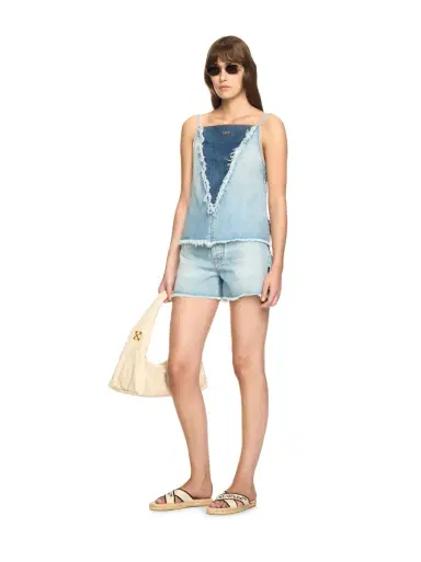 Off-White Denim Doll Shorts | Thumbnail 2