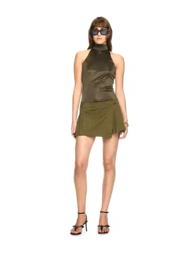 Off-White Green Savana Mini Skirt | Thumbnail 2