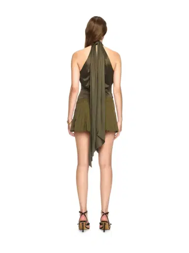 Off-White Green Savana Mini Skirt | Thumbnail 4