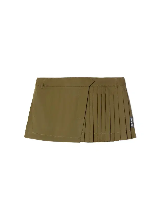 Off-White Green Savana Mini Skirt