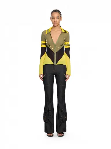 Off-White Geo Mirror Ribbed Color Block Shirt | Thumbnail 2 Off-White Geo Mirror Ribbed Color Block Shirt | Thumbnail 2