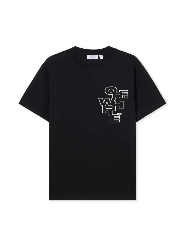 Off-White Slim Fit Outlined Signature S/S T-Shirt