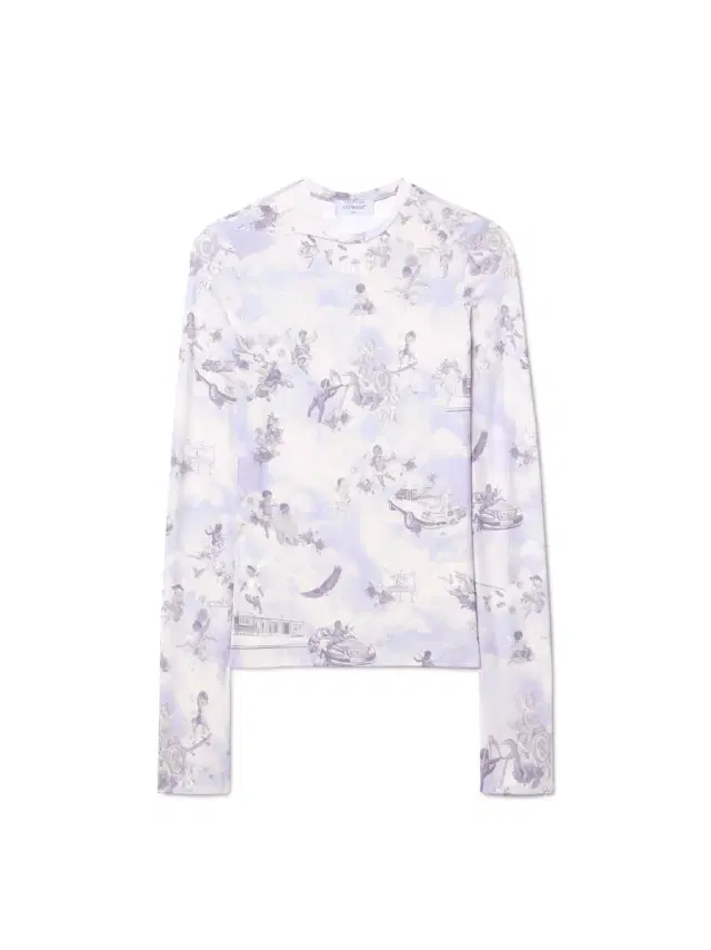Off-White White Fresco Long-Sleeved Top