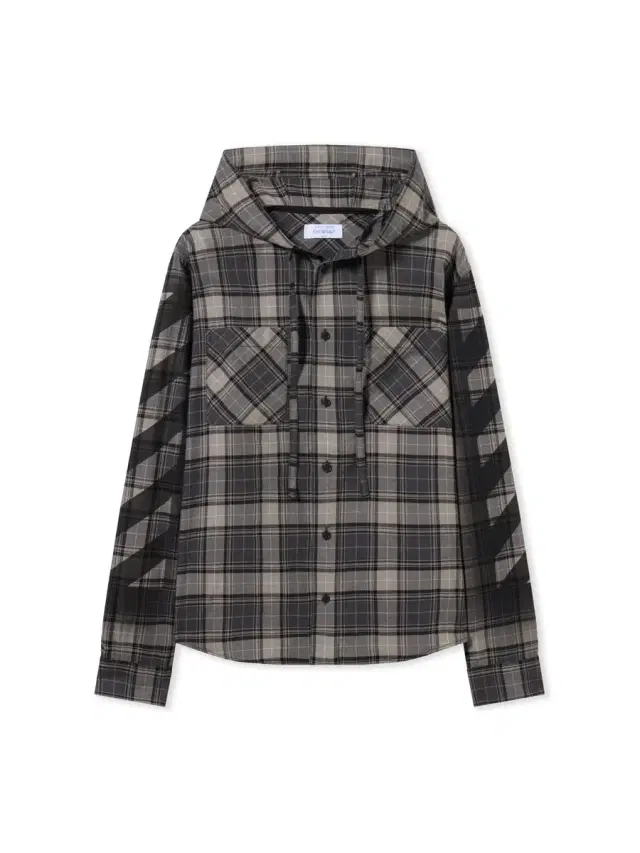 Off-White Spray Diagonal Hooded Shirt