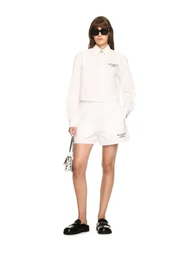Off-White White Poplin Shorts | Thumbnail 2