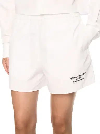 Off-White White Poplin Shorts | Thumbnail 5