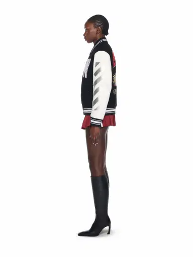 Off-White Wo Soundsystem Varsity Jacket | Thumbnail 3