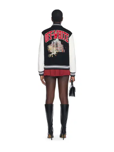 Off-White Wo Soundsystem Varsity Jacket | Thumbnail 4