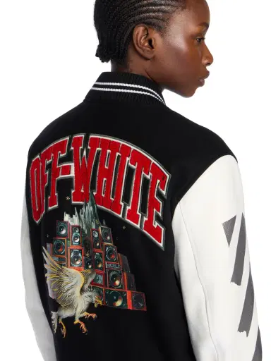 Off-White Wo Soundsystem Varsity Jacket | Thumbnail 5
