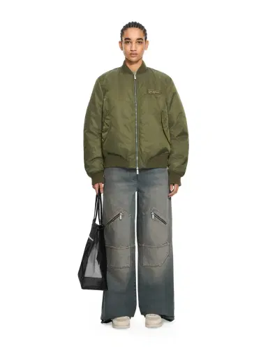 Off-White Off-White Embroidered Nylon Bomber Jacket | Thumbnail 2