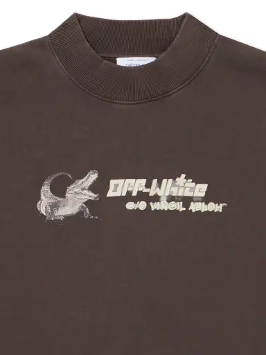 Off-White Wht Croco Sweatshirt | Thumbnail 3 Off-White Wht Croco Sweatshirt | Thumbnail 3