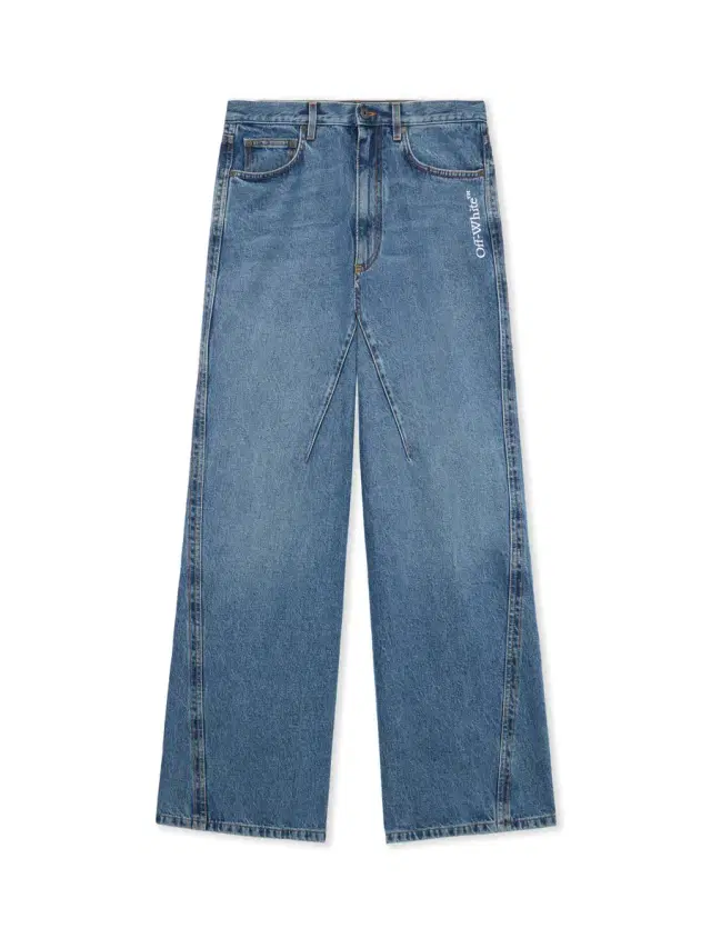 Off-White Half Arrow Twist Slouchy Jeans