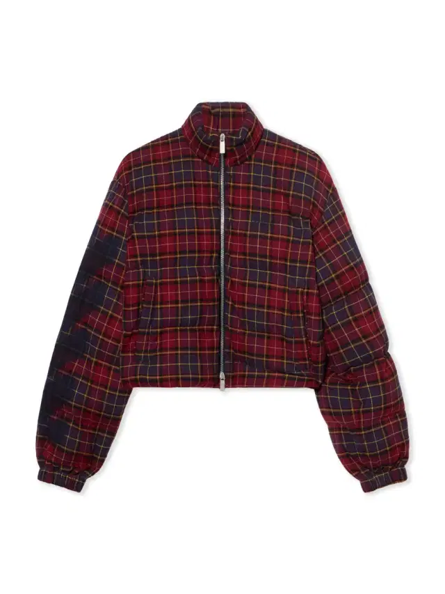 Off-White Arrow Spray Check Puffer Jacket