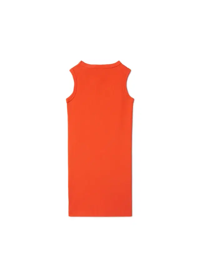Off-White Stamp Ribbed Dress