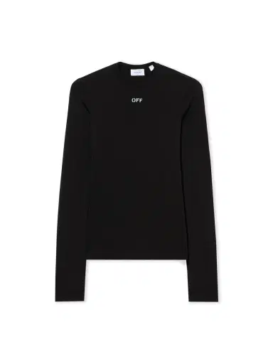 Off-White Off Stamp Second Skin Long-Sleeved Crewneck | Thumbnail 1 Off-White Off Stamp Second Skin Long-Sleeved Crewneck | Thumbnail 1