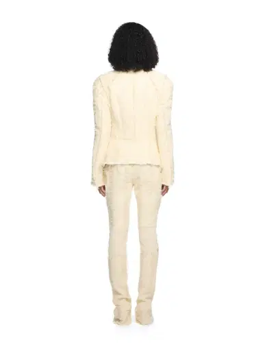 Off-White Tweed Peplum Jacket | Thumbnail 4