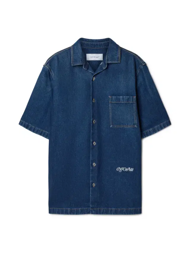 Off-White SCRIPT DEN BOWLING SHIRT