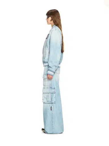 Off-White Denim Wide Cargo Pants | Thumbnail 3