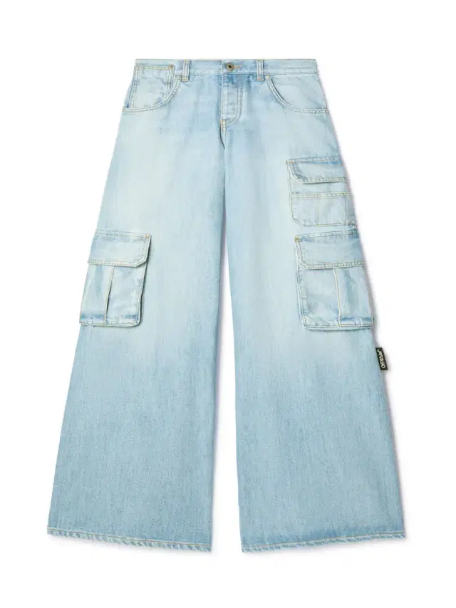 Off-White Denim Wide Cargo Pants
