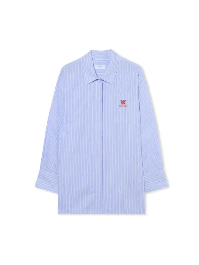 Off-White Striped Poplin Shirt Dress