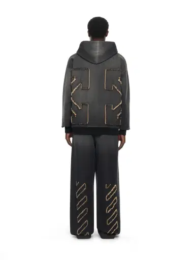 Off-White Distress Arr Skate Zip Hoodie | Thumbnail 4