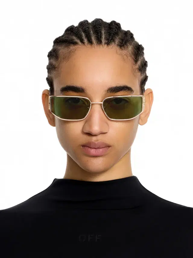 Off-White Allen Green Lens Sunglasses