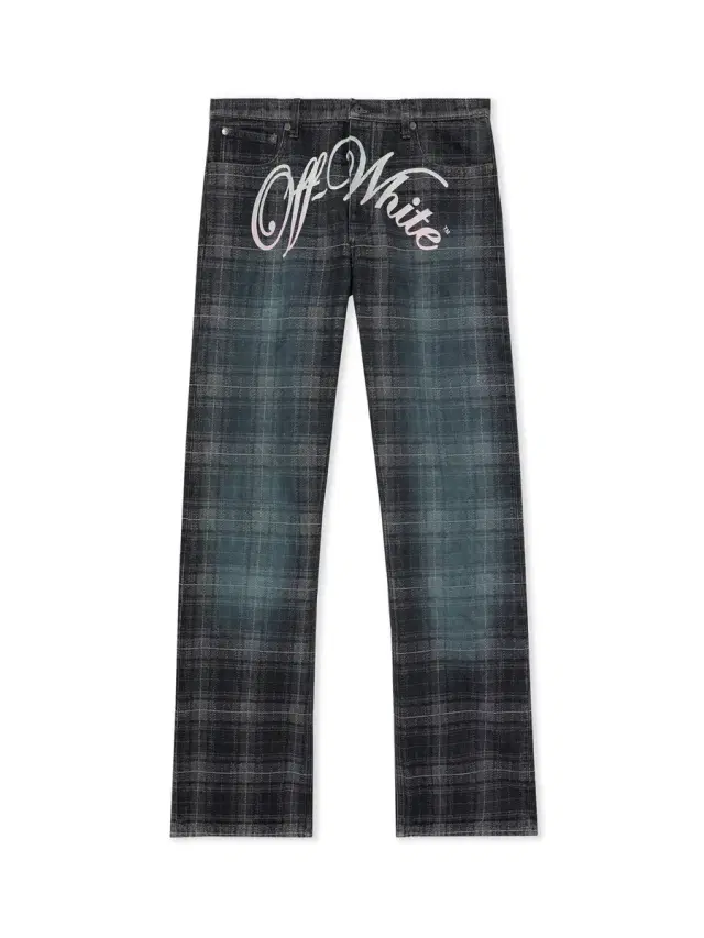 Check Jacqaurd Slim Relax Jeans