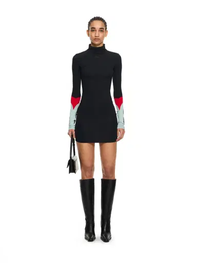 Off-White Lycra Color Insert Mini Dress | Thumbnail 2