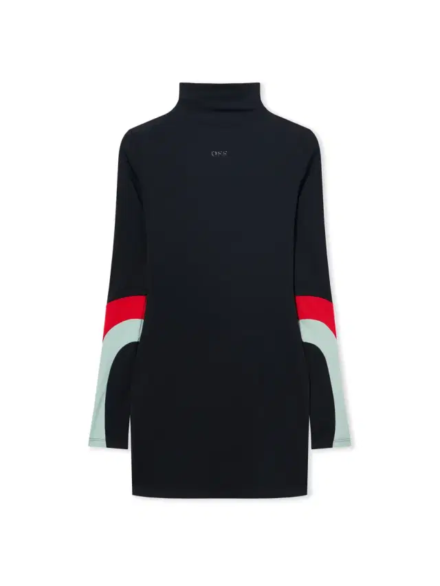 Off-White Lycra Color Insert Mini Dress