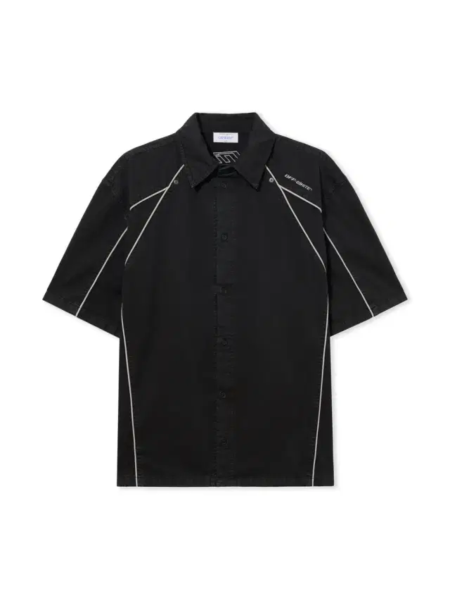 Off-White Garment-Dyed Sporty Bowling Shirt