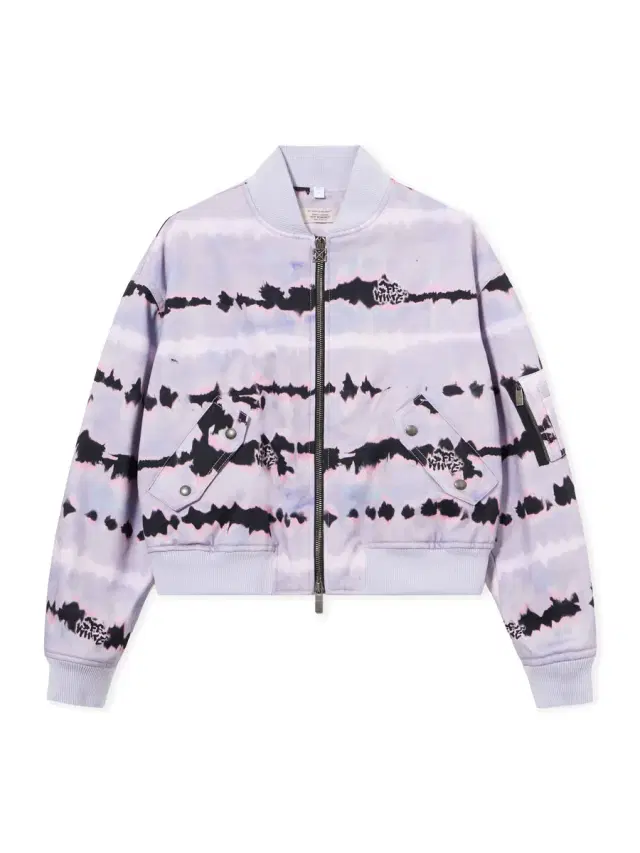 Off-White All-over Tie-dye Cropped Bomber