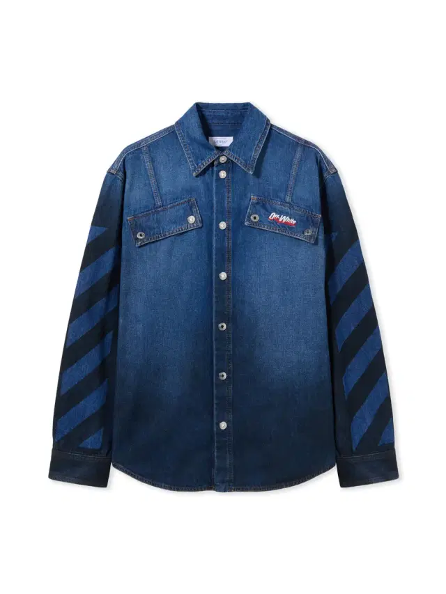 Off-White Spray Diagonal Denim Shirt