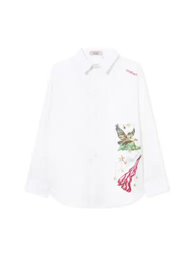 Off-White Dream Arrow Poplin Overshirt | Thumbnail 1 Off-White Dream Arrow Poplin Overshirt | Thumbnail 1