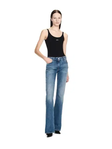 Off-White Slim Flared 5Pkt Pants | Thumbnail 2