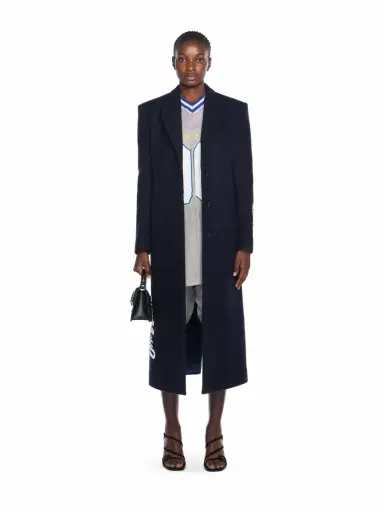 Off-White Long Tailored Wool Coat | Thumbnail 2