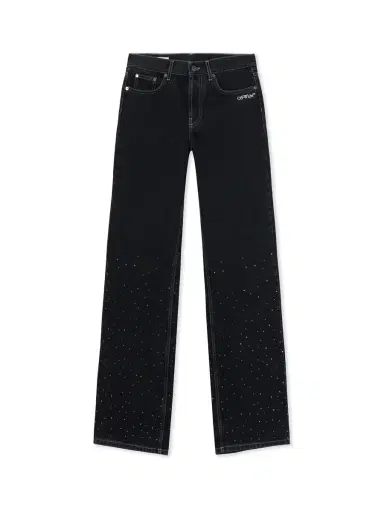 Off-White OW X Swarovski Denim Susy Pants | Thumbnail 1 Off-White OW X Swarovski Denim Susy Pants | Thumbnail 1