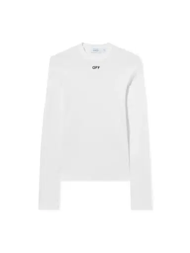 Off-White Off Stamp Ribbed Long-Sleeved Crewneck | Thumbnail 1 Off-White Off Stamp Ribbed Long-Sleeved Crewneck | Thumbnail 1