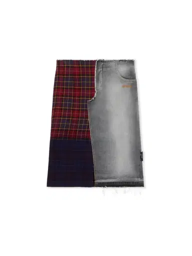 Off-White Check Flannel Denim Skirt | Thumbnail 1