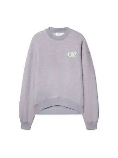 Off-White Gray Embroidered Ow Sweatshirt | Thumbnail 1