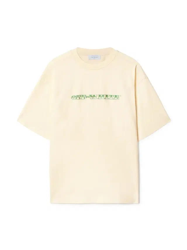 Off-White Cash Arrow Skate S/S Tee White Asparagus
