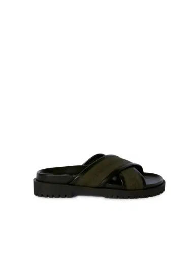 Off-White Green/Black Chicago Crisscross Sandals | Thumbnail 2